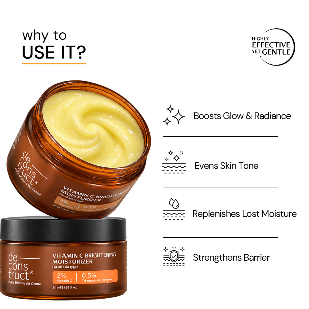 Vitamin C Brightening Moisturizer – 2% Vitamin C and 0.5% Tri-Ceramide Complex
