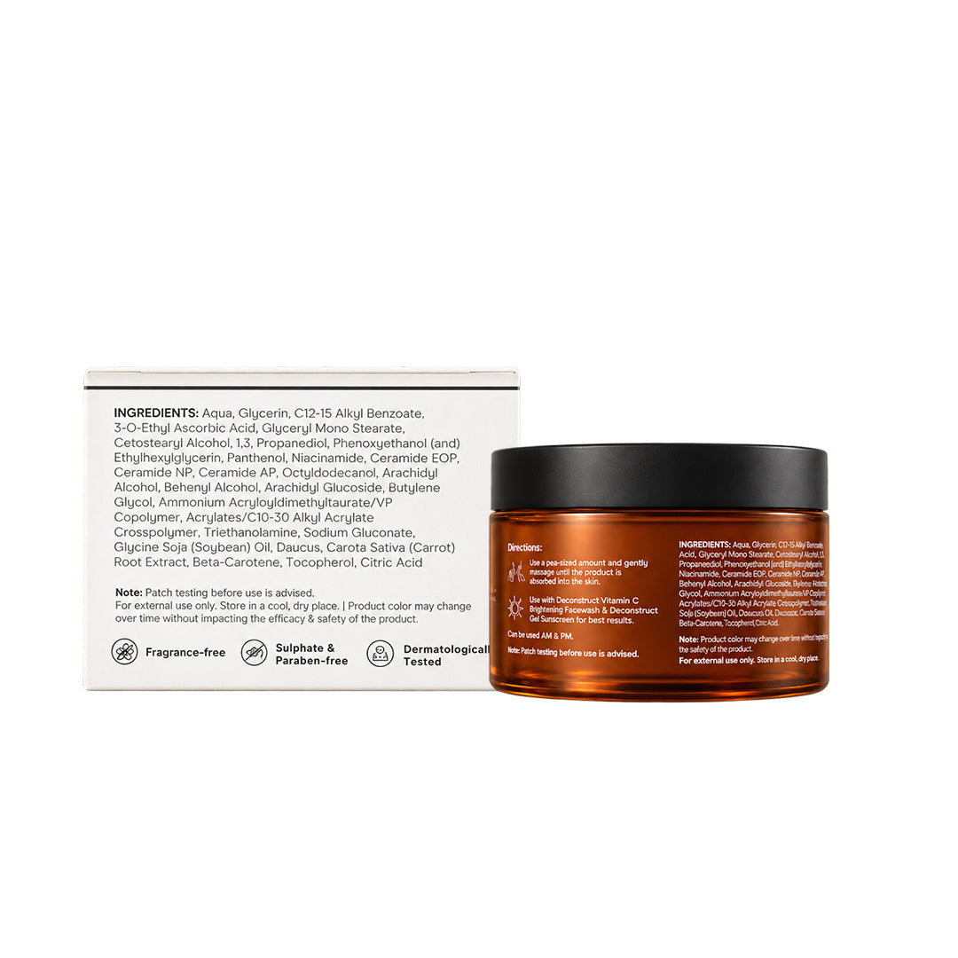 Vitamin C Brightening Moisturizer – 2% Vitamin C and 0.5% Tri-Ceramide Complex