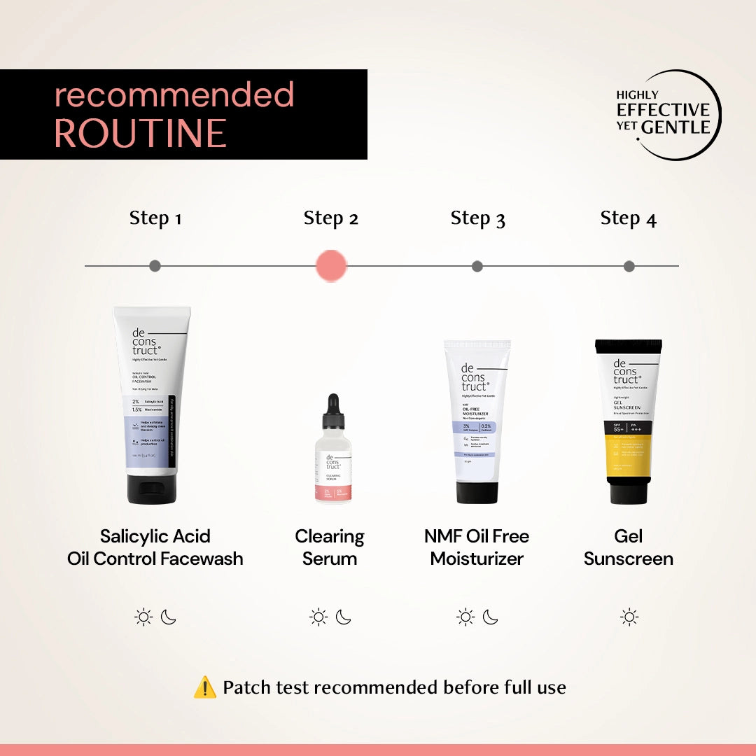 Clearing Serum with 5% Niacinamide & 2% Alpha Arbutin| 4-in-1 Multi-Benefit | Clinically Tested