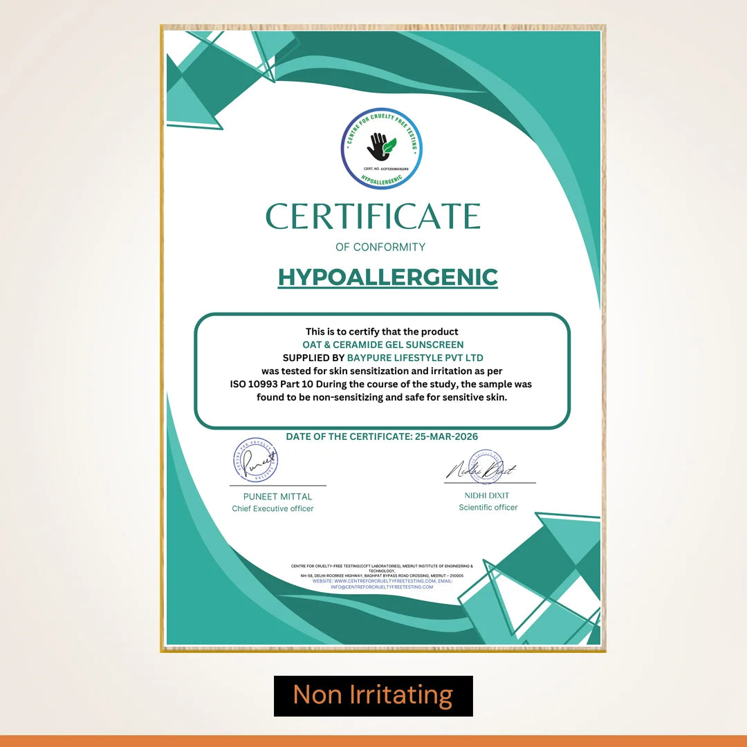 5% Vitamin C Gel Sunscreen for Oily Skin - SPF 50 PA++++ | In-Vivo Tested