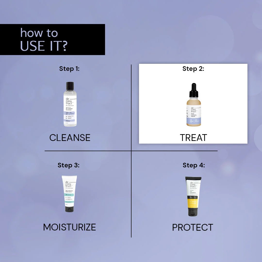 Salicylic Acid Face Serum for Pore Control - 2% Salicylic Acid + 3% Niacinamide