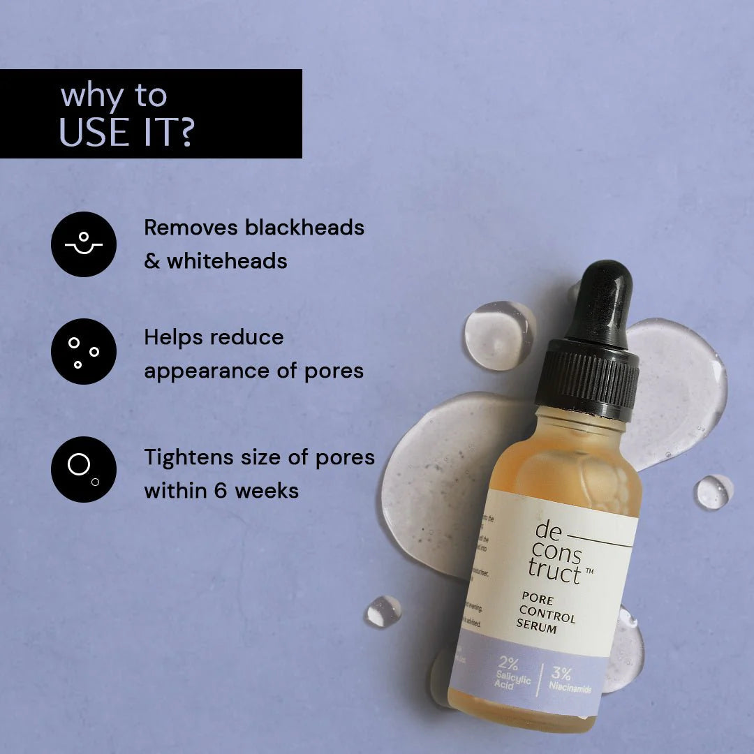 Salicylic Acid Face Serum for Pore Control - 2% Salicylic Acid + 3% Niacinamide
