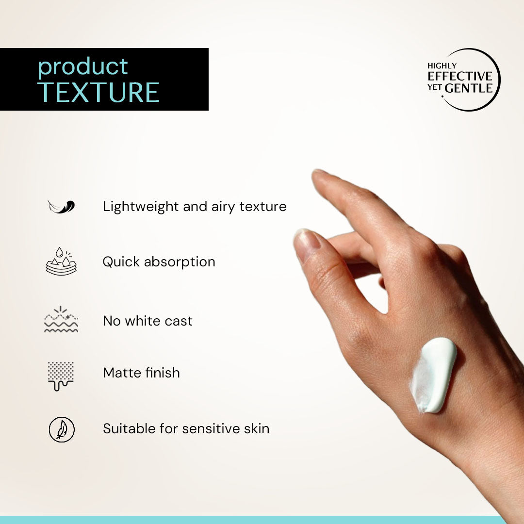 Oats and Ceramide Gel Sunscreen for Sensitive Skin - SPF 50 PA++++ |Soothes and Calms Skin| 100% Photostable Sunscreen with 4 New Gen UV Filters | Long Lasting | Lightweight | In-Vivo Tested