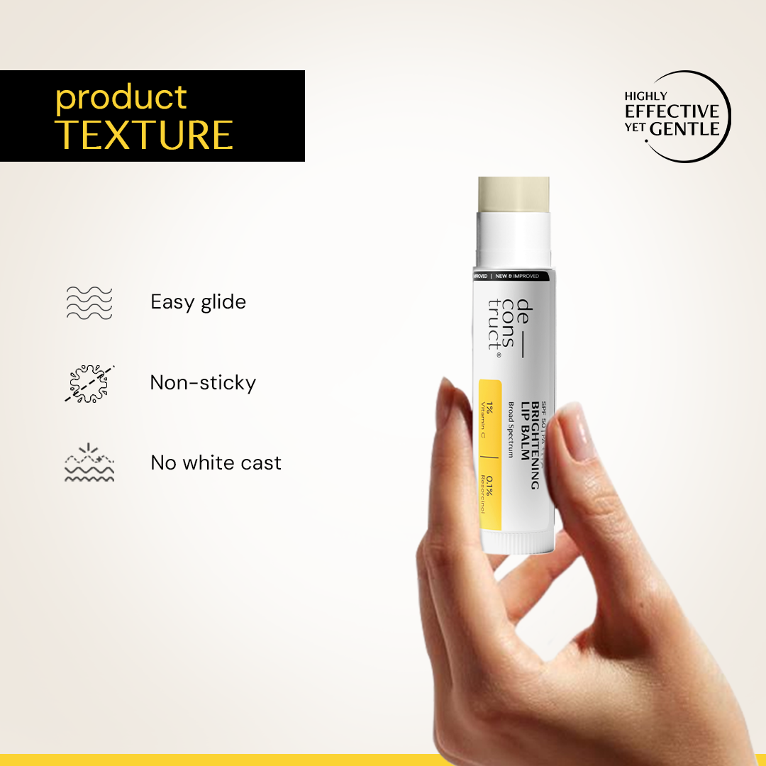 Brightening Lip Balm With SPF - 1% Vitamin C + 0.1% Resorcinol (Pack of 2)