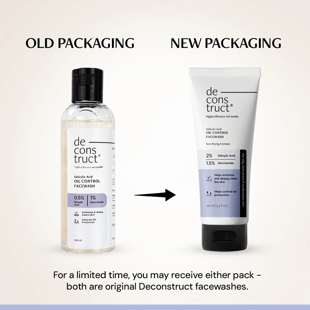Salicylic Acid Oil Control Face Wash | 2% Salicylic acid + 1.5% Niacinamide | Non-drying & Cooling