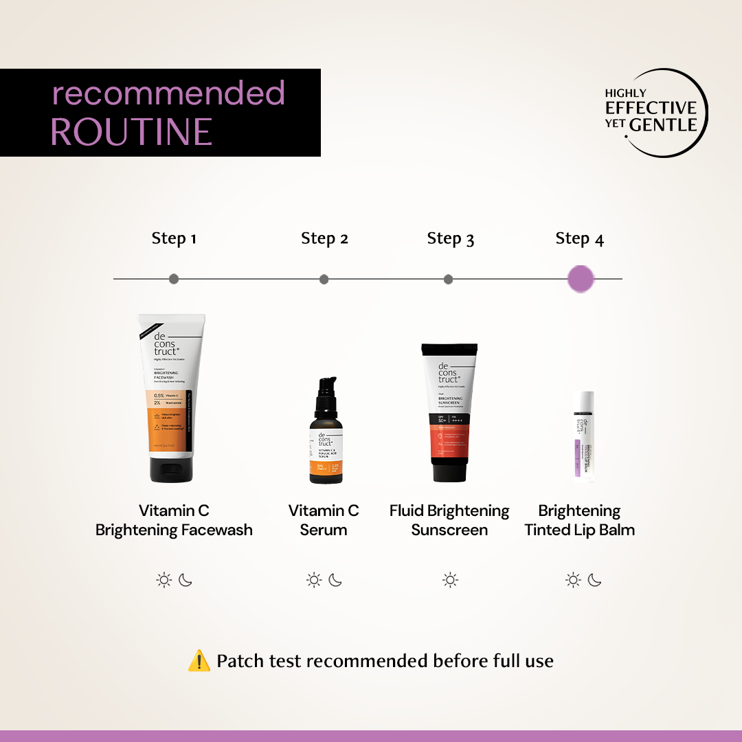Brightening Tinted Lip Balm with 1% Vitamin C & 0.1 Resorcinol SPF 50, PA++