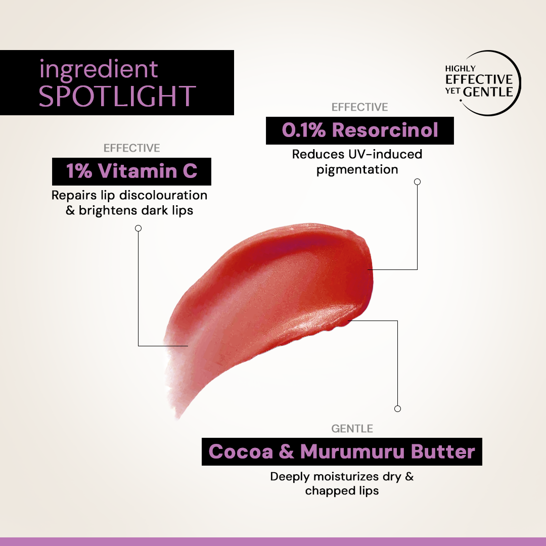 Brightening Tinted Lip Balm with 1% Vitamin C & 0.1 Resorcinol SPF 50 (Pack of 2)