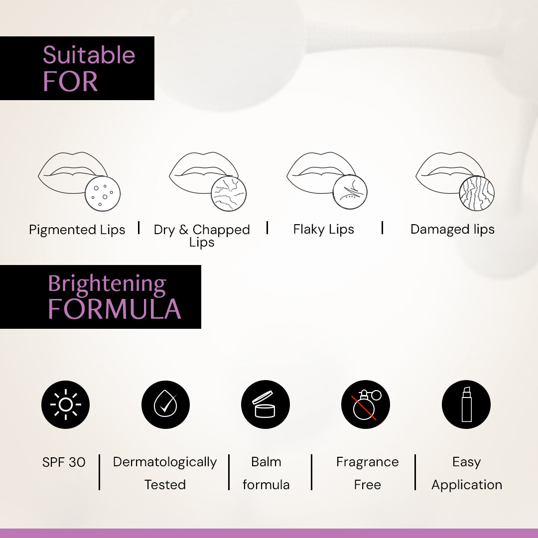 Brightening Tinted Lip Balm with 1% Vitamin C & 0.1 Resorcinol SPF 30 (Pack of 2)