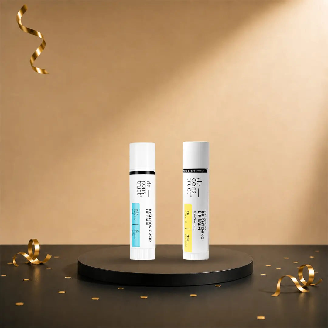 Day & Night Lip Care Duo | Brightening Lip Balm + Hyaluronic Acid Lip Balm