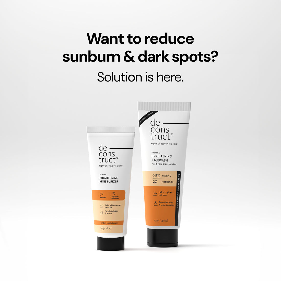 Daily Radiance Boosting Duo- Brightening Face Wash + Brightening Face Moisturiser