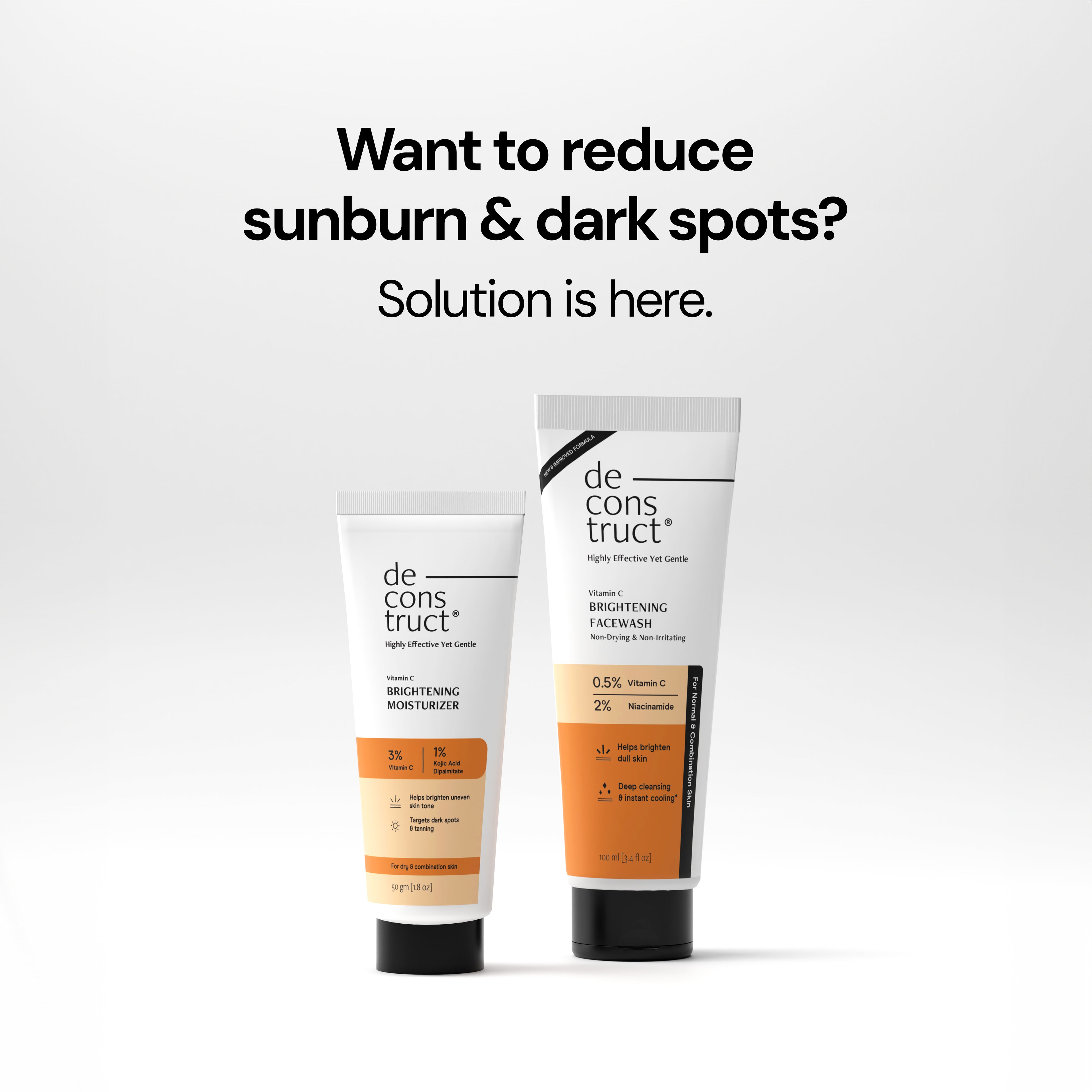 Daily Radiance Boosting Duo- Brightening Face Wash + Brightening Face Moisturiser