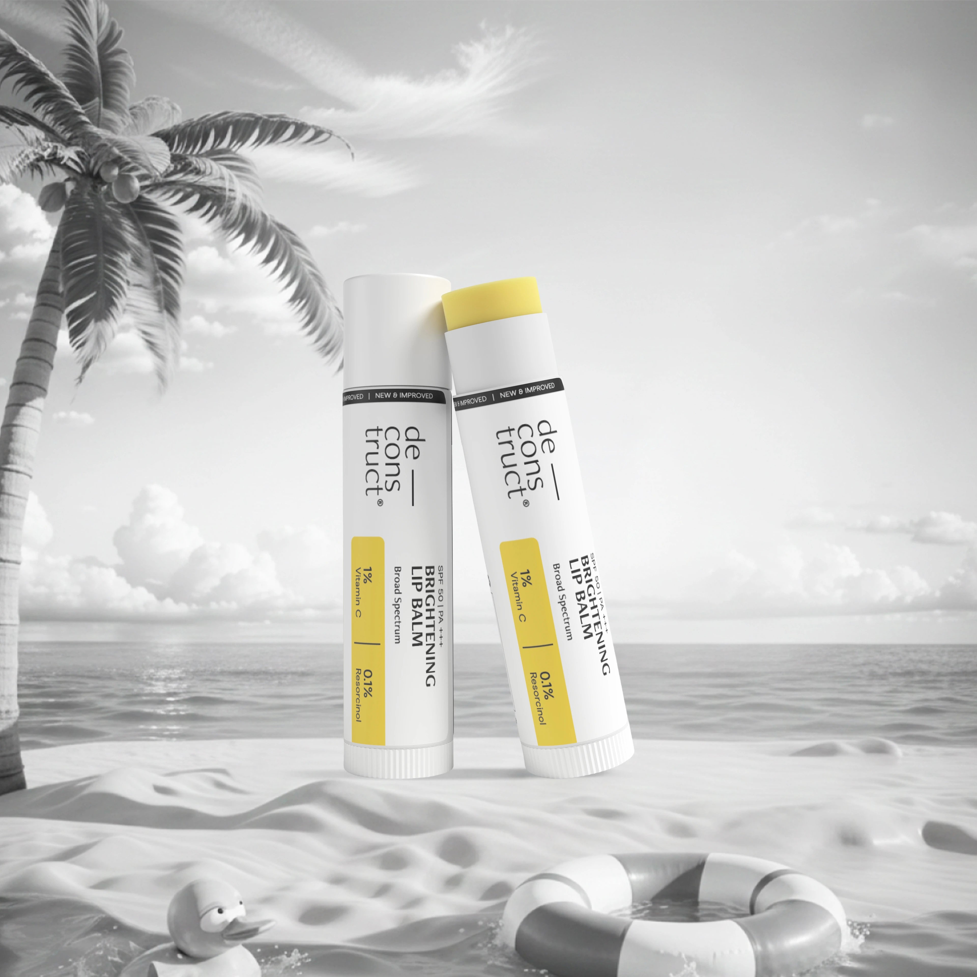 Brightening Lip Balm With SPF - 1% Vitamin C + 0.1% Resorcinol (Pack of 2)