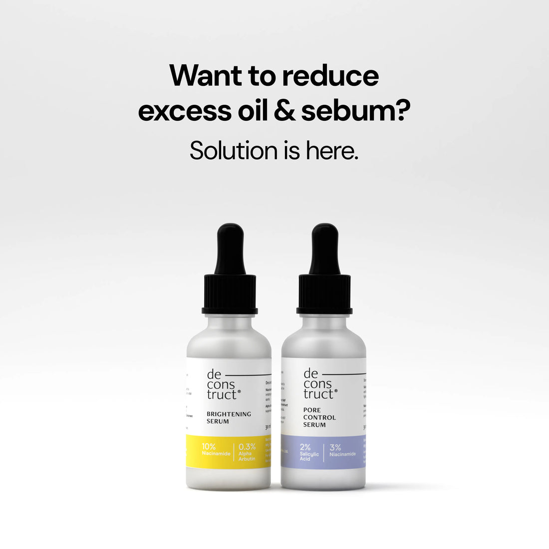 Oil Control Duo - Pore Control Serum + Brightening Serum