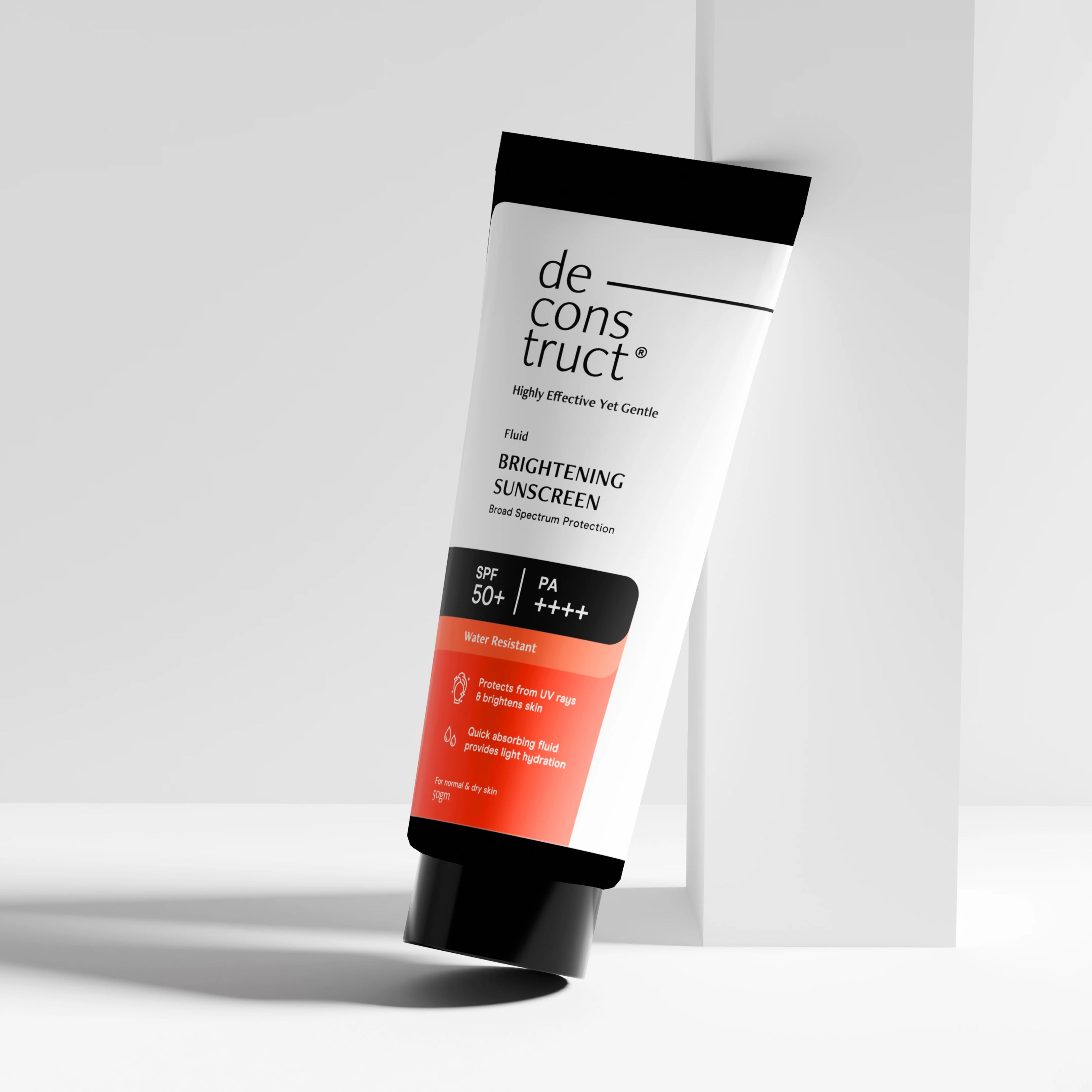 Fluid Brightening Sunscreen SPF 50+ PA++++ | Lightweight, Water-Resistant, No White Cast | For All Skin Types | 50g