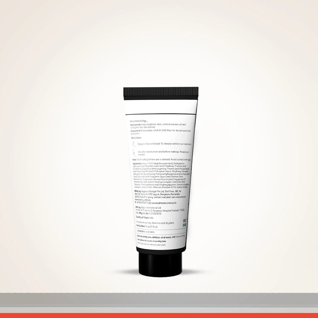Fluid Brightening Sunscreen SPF 50 PA++++ | 5% Niacinamide | In Vivo Tested | All Skin Types
