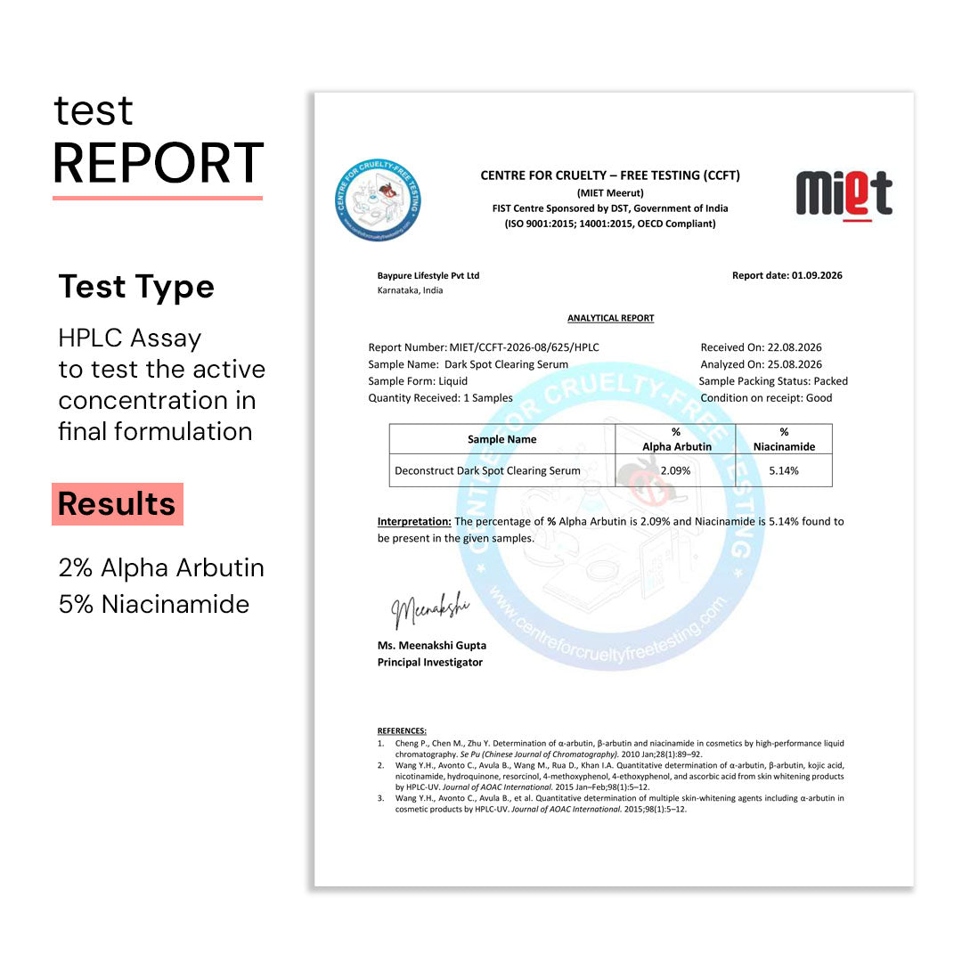 Dark Spot Clearing Serum with Liposomal Technology | 5% Niacinamide & 2% Alpha Arbutin | Clinically Tested