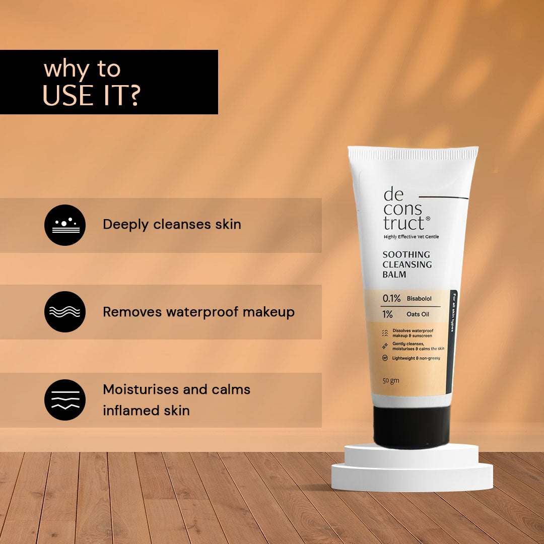 Soothing Cleansing balm - 0.1% bisabolol and 1% Avena sativa Oil (oats oil)