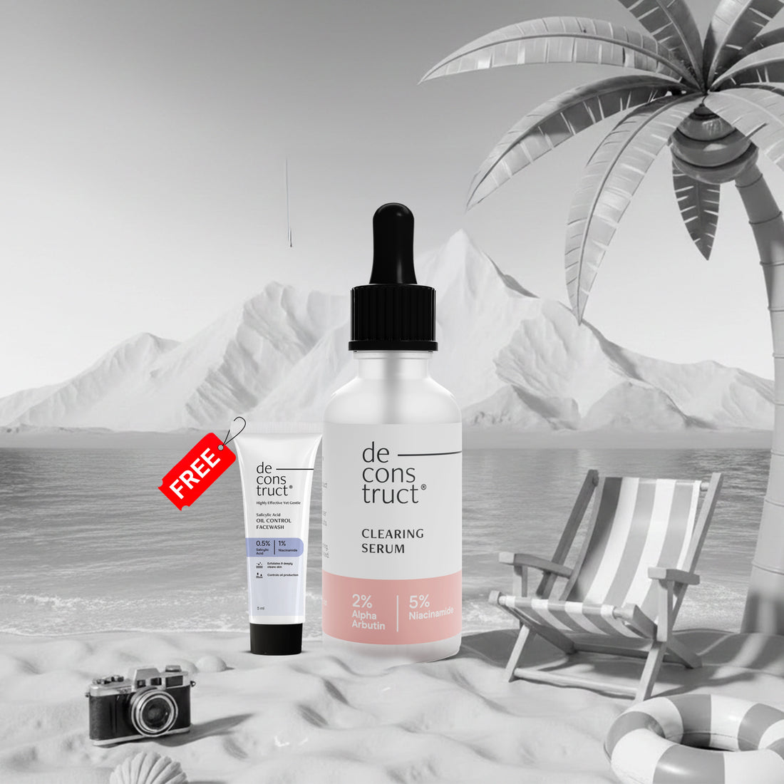 Clearing Serum with 5% Niacinamide & 2% Alpha Arbutin| 4-in-1 Multi-Benefit | Clinically Tested