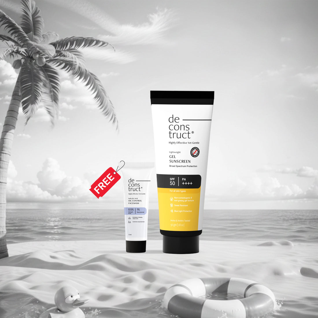 Gel Sunscreen for Oily Skin - SPF 50 PA++++(50 gm)| Photostable Sunscreen with 4 New Gen UV Filters | Long Lasting | Lightweight, Airy, Non-greasy | In-Vivo Tested