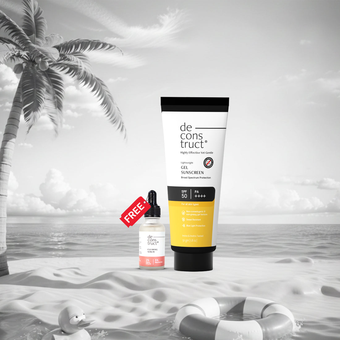 Gel Sunscreen for Oily Skin - SPF 50 PA++++(50 gm)| Photostable Sunscreen with 4 New Gen UV Filters | Long Lasting | Lightweight, Airy, Non-greasy | In-Vivo Tested