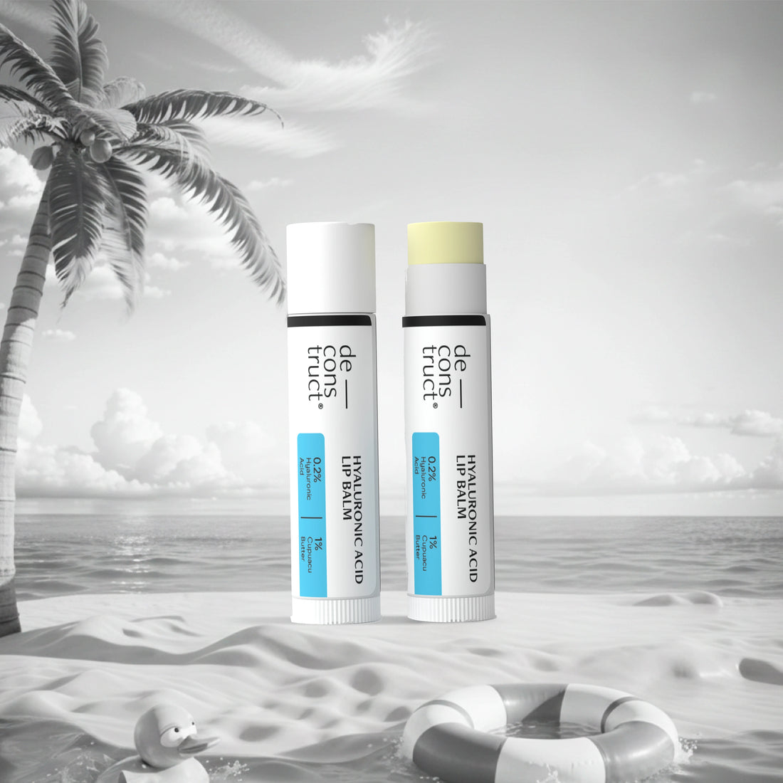 Hyaluronic Acid Lip Balm- 0.2% Hyaluronic Acid + 1% Cupuacu Butter | Overnight Lip Balm (Pack of 2)