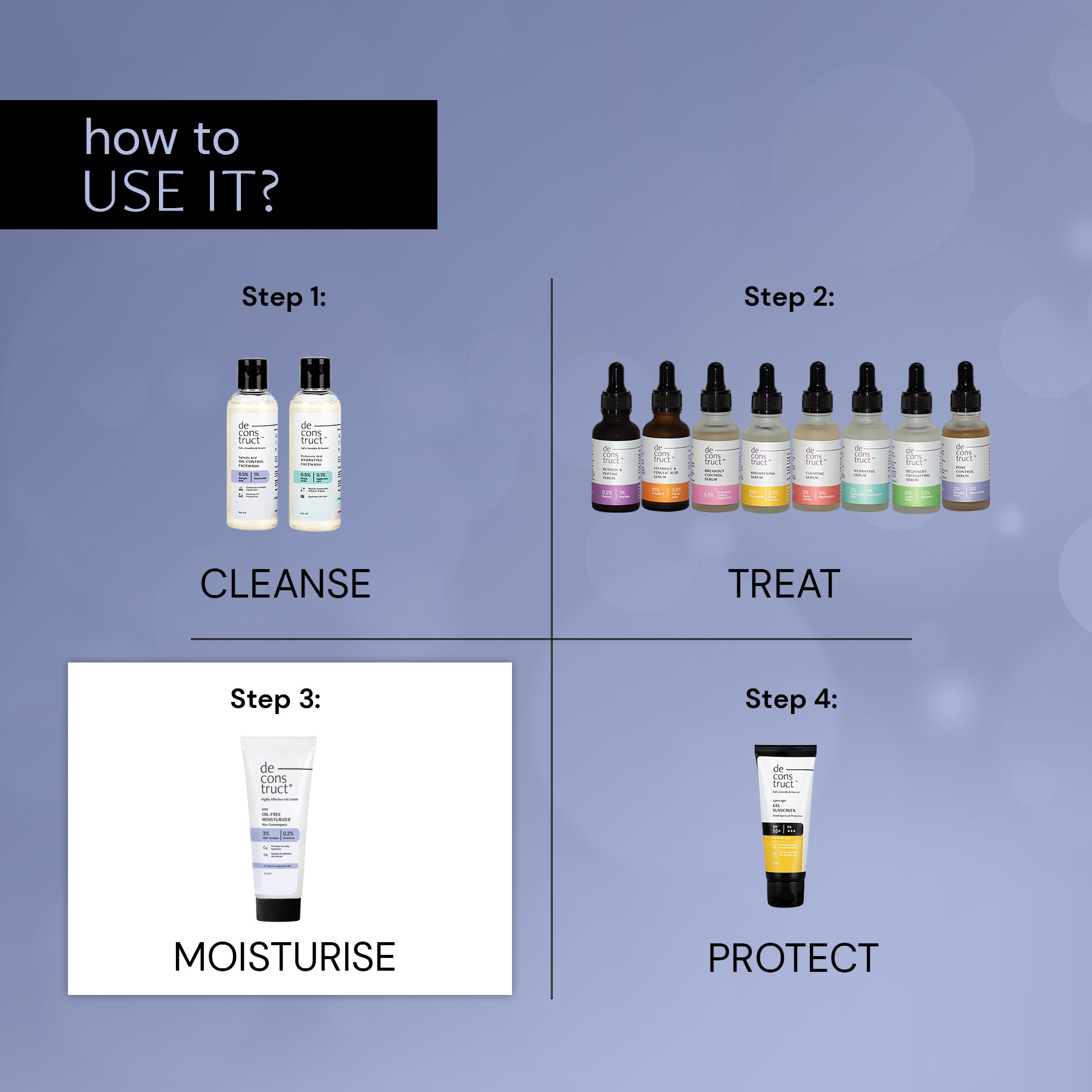 Oil-Free Moisturizer for Oily Skin - 3% NMF Complex + 0.2% Panthenol | Non Sticky, Fast absorbing | 72 Hr Hydration