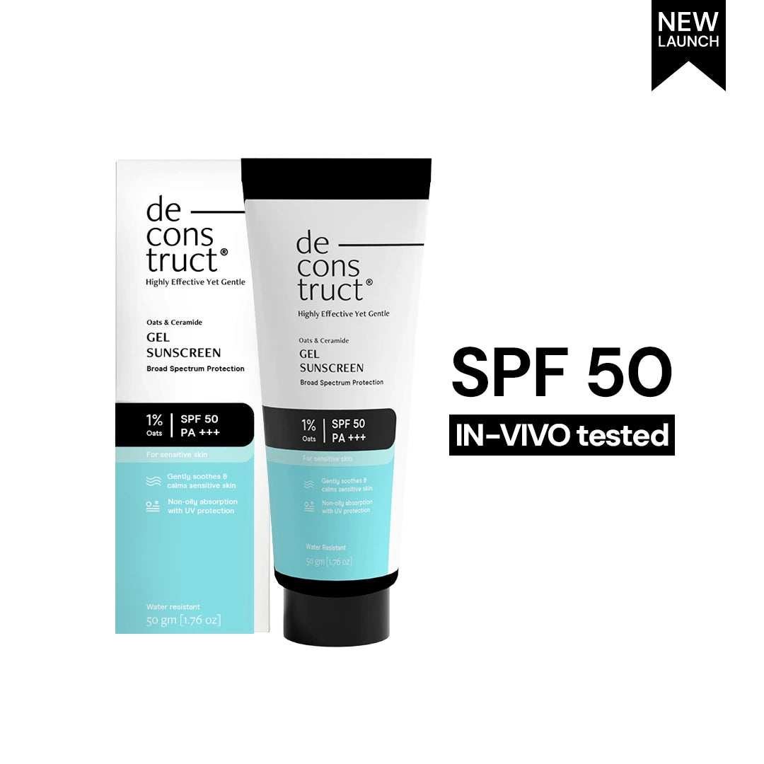 Oat & Ceramide Gel Sunscreen - SPF50+ PA+++ | In - Vivo Tested