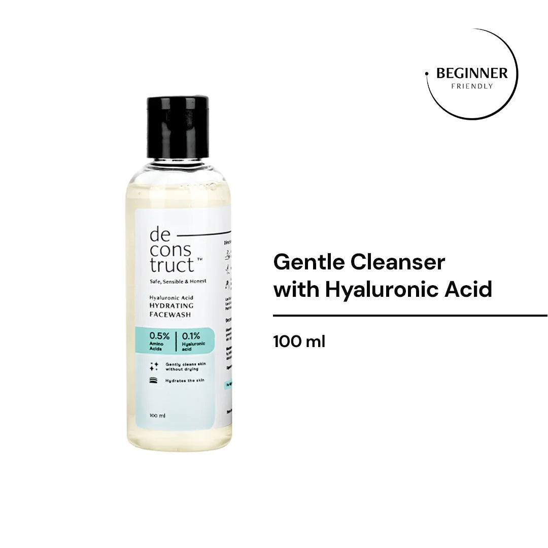 Hyaluronic Acid Hydrating Face Wash - 0.5% Amino Acids + 0.1% Hyaluronic acid