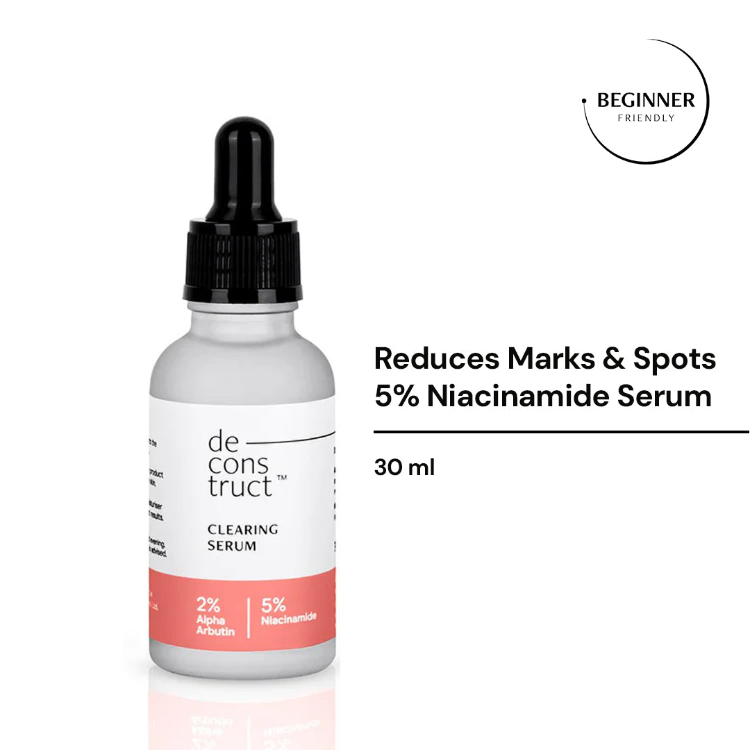 Multi-Benefit Clearing Niacinamide Face Serum | Fades Dark Spots, Pigmentation, Tanning & Acne Marks