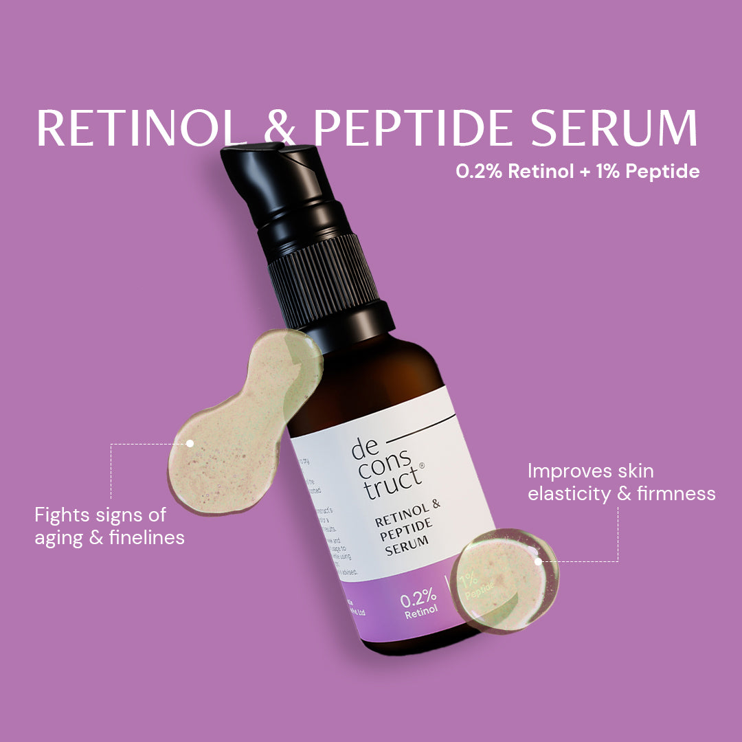 Wrinkle Free Hydration Duo : Retinol &amp; Peptide Serum + Skin Soothe Moisturizer