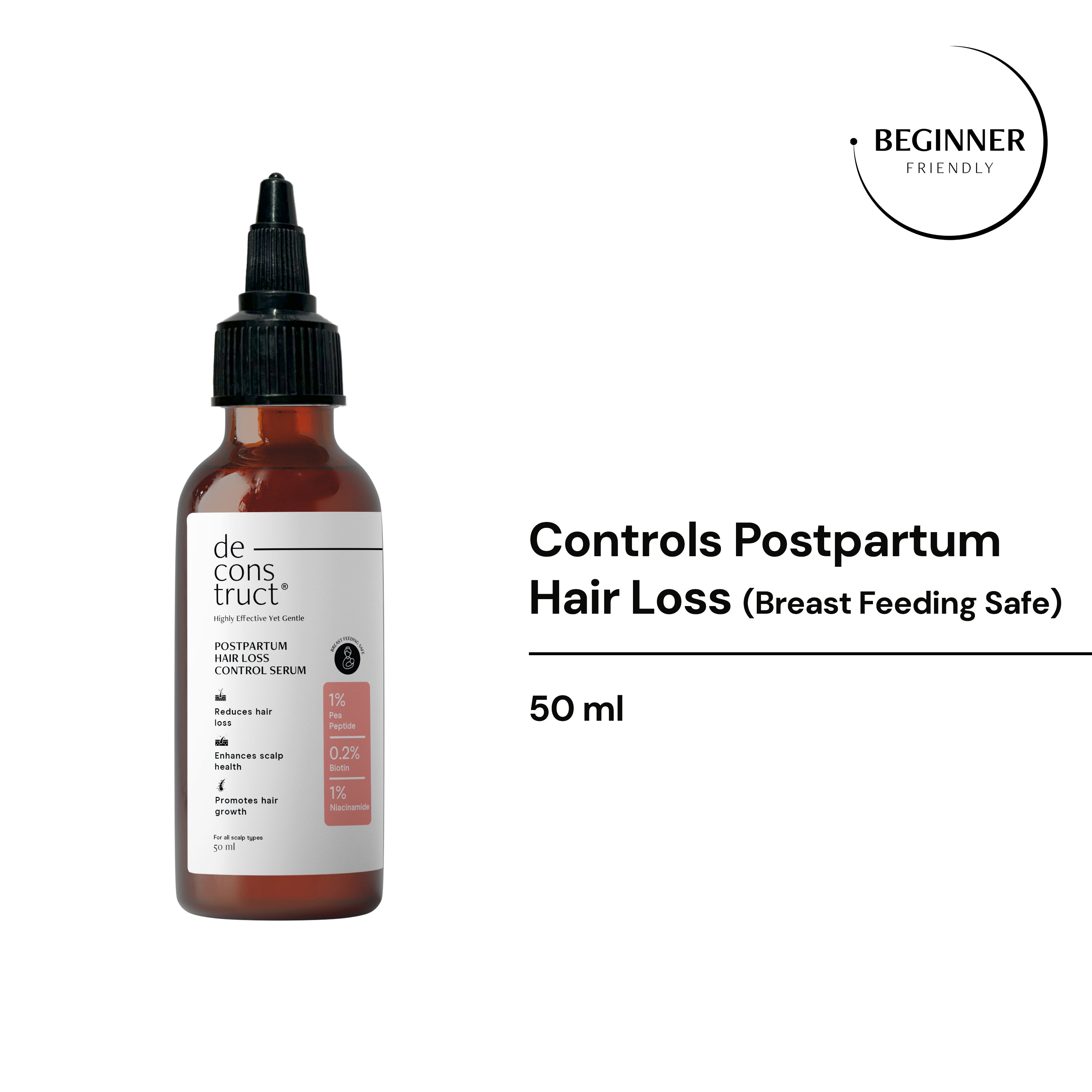 Postpartum Hair Loss Control Serum with Pea Peptide & Biotin