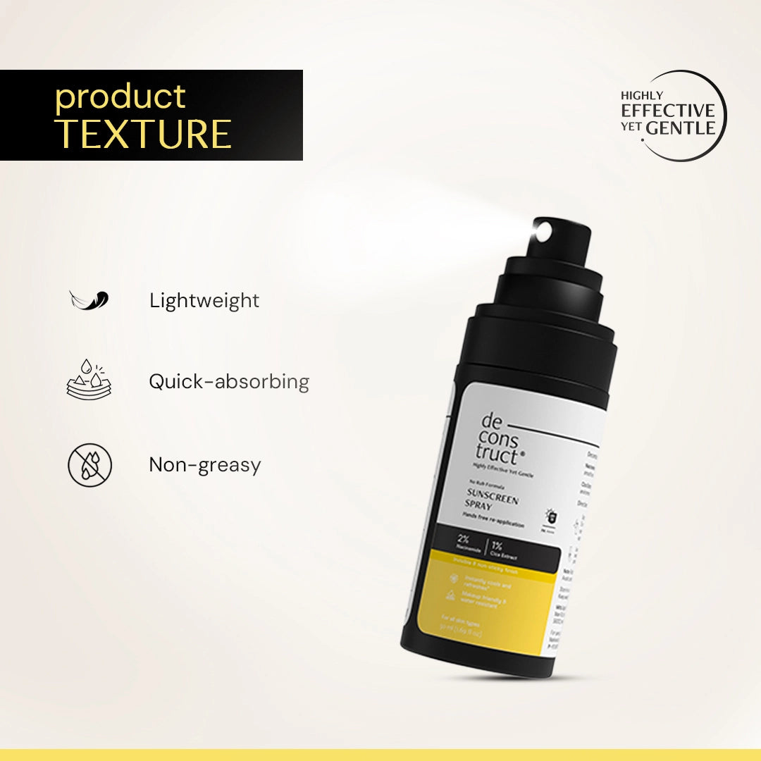 sunscreen spray texture