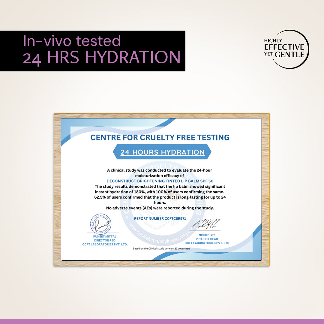 Brightening Tinted Lip Balm with 1% Vitamin C & 0.1 Resorcinol SPF 50 (Pack of 2)