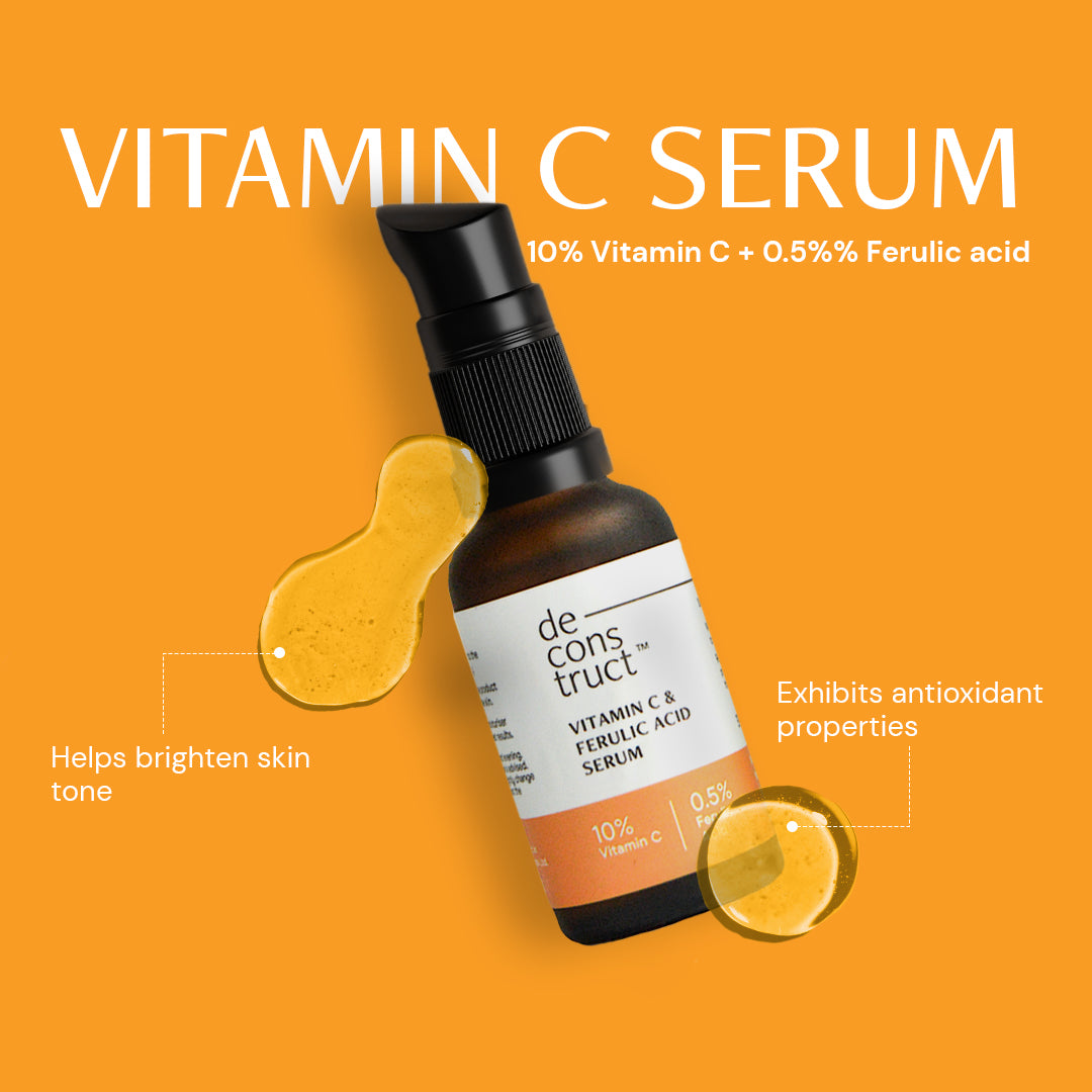 Skin Brightening Duo - Vitamin C &amp; Ferulic Acid Serum + Clearing Serum