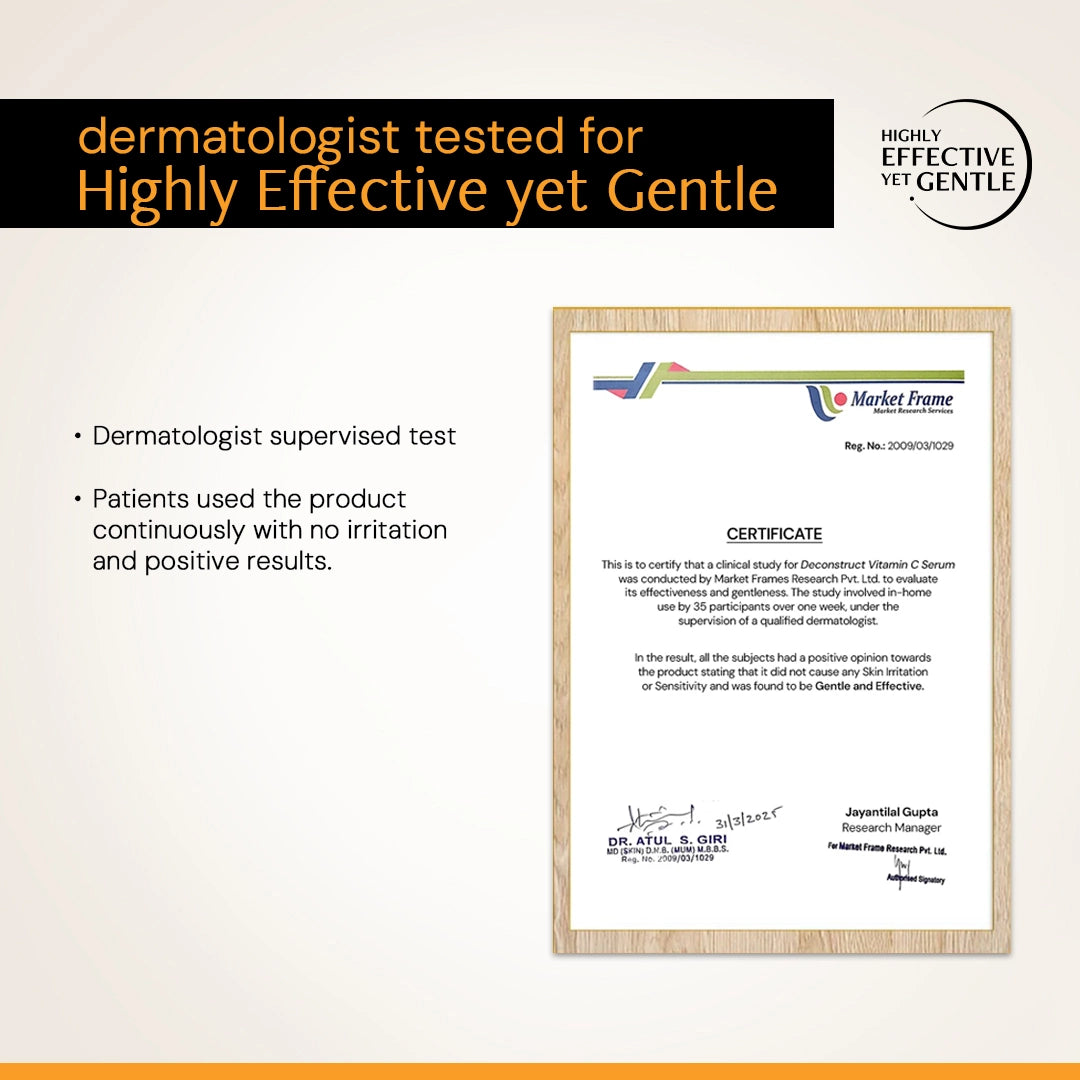 dermatologist tested certificate of deconstruct vitamin c serum