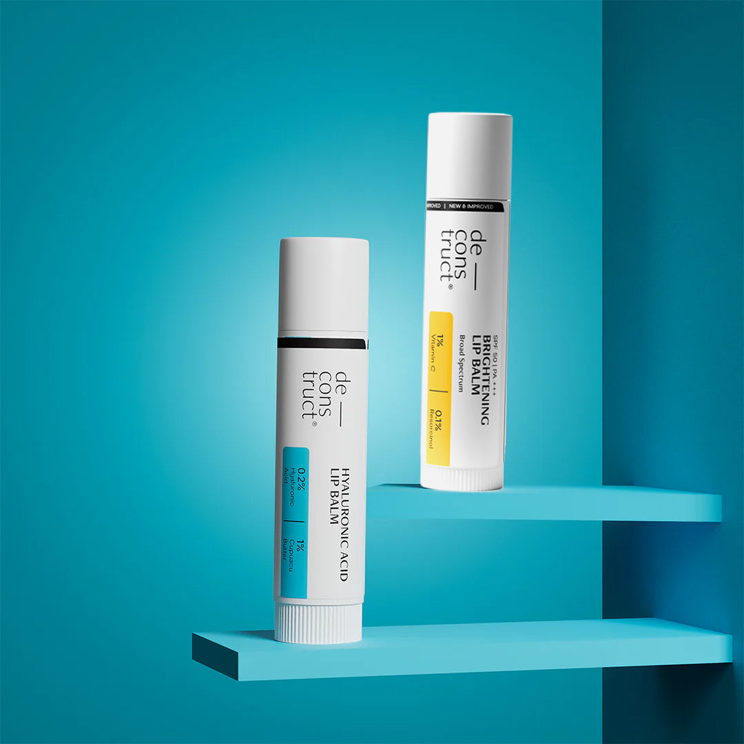 Day & Night Lip Care Duo | Brightening Lip Balm + Hyaluronic Acid Lip Balm