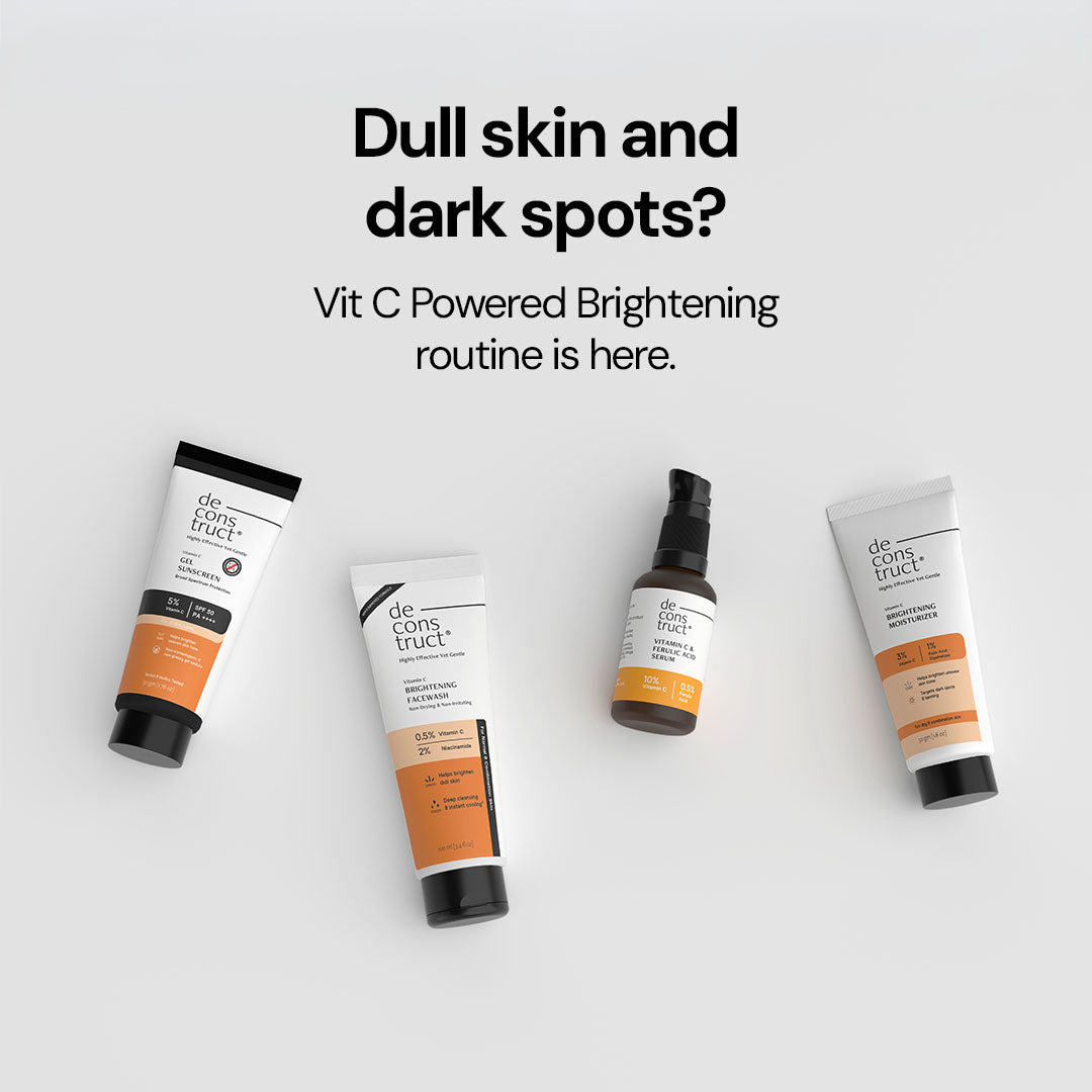 Vitamin C powered Brightening skincare routine Kit for Men & Women