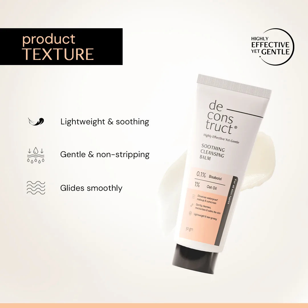 Soothing Cleansing balm - 0.1% bisabolol and 1% Avena sativa Oil (oats oil)