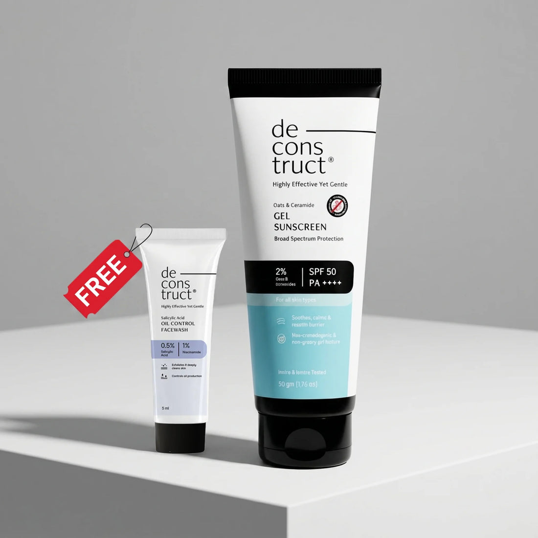 Oats & Ceramide Gel Sunscreen SPF 50 PA++++ for Sensitive Skin | In-Vivo Tested