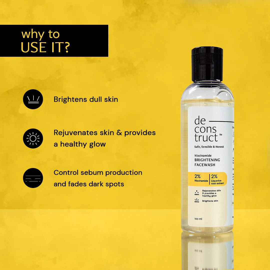 Niacinamide Brightening Face Wash - 2% Niacinamide + 2% Liquorice root extract