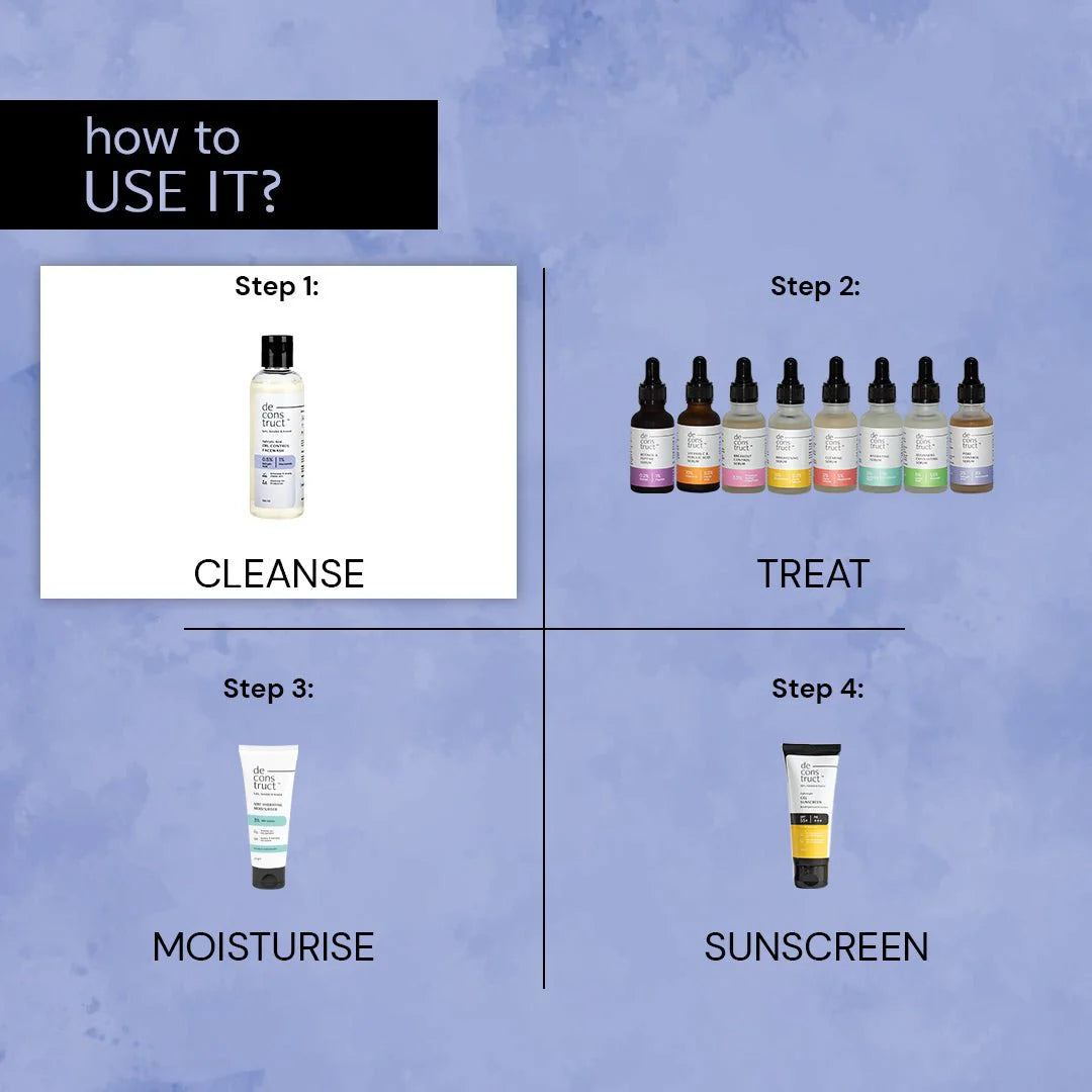 Salicylic Acid Oil Control Face Wash - 0.5% Salicylic acid + 1% Niacinamide