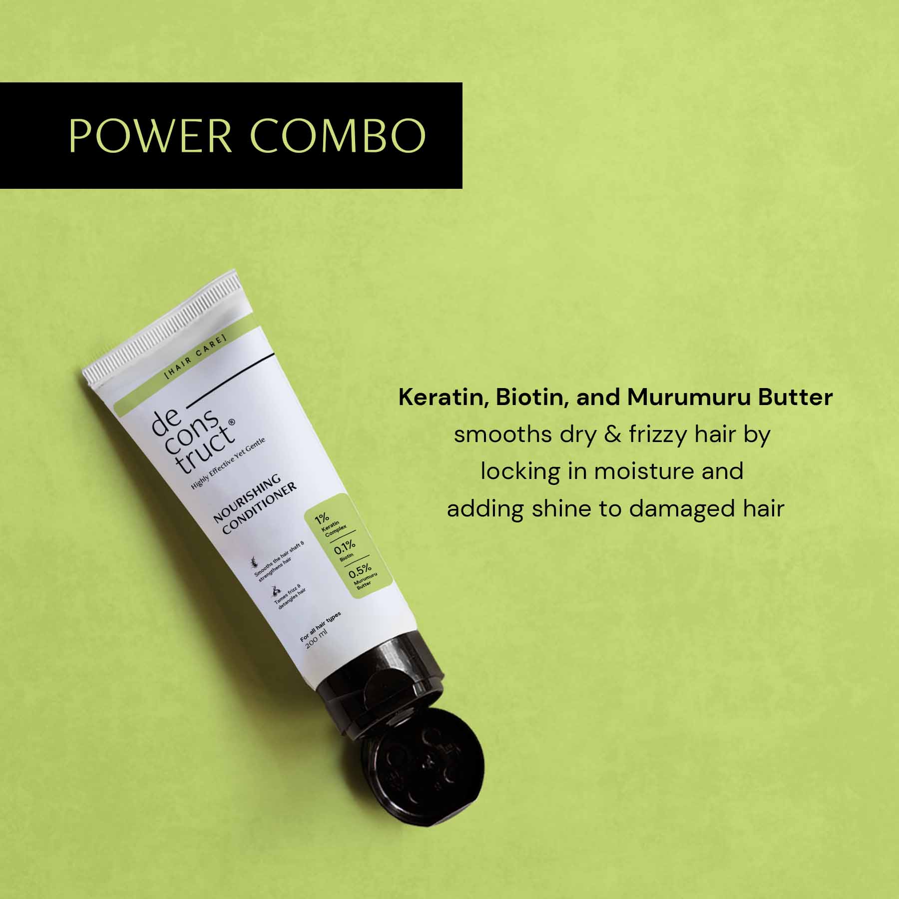 Nourishing Conditioner - 1% Keratin Complex + 0.1% Biotin + 0.5% Murumuru Butter