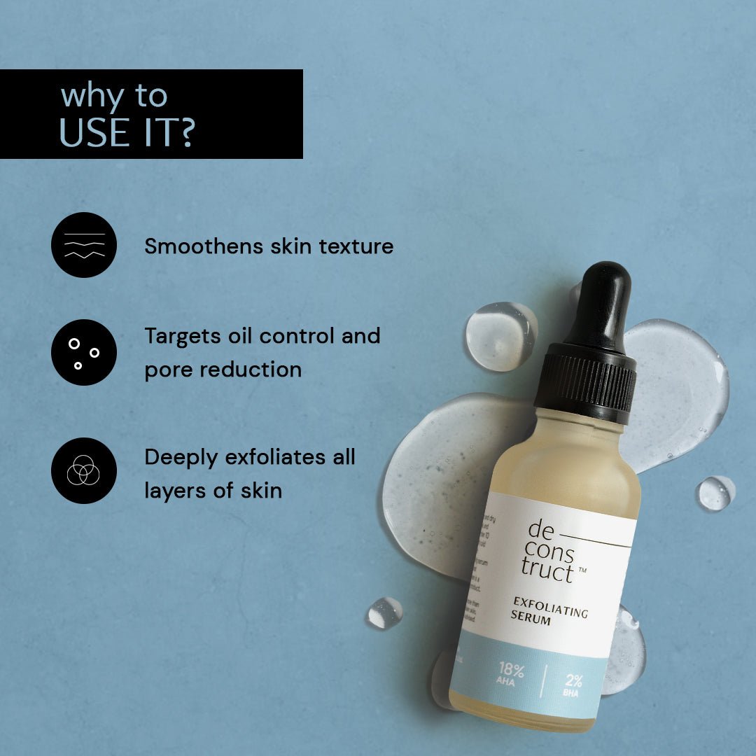 18% AHA + 2% BHA(Salicylic Acid) - Exfoliating Serum - thedeconstruct