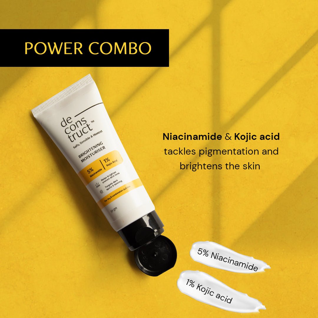 Brightening Moisturizer- 5% Niacinamide + 1% Kojic Acid - thedeconstruct