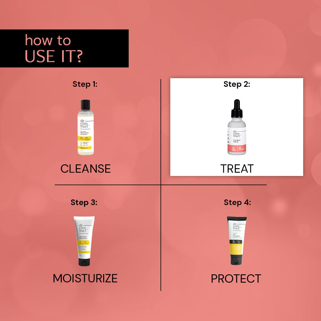 Clearing Serum - 2 % Alpha Arbutin + 5 % Niacinamide - thedeconstruct