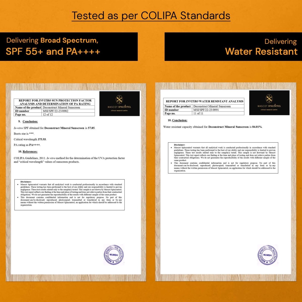 Mineral Sunscreen - SPF 55+ and PA++++ | Water Resistant Sunscreen - thedeconstruct