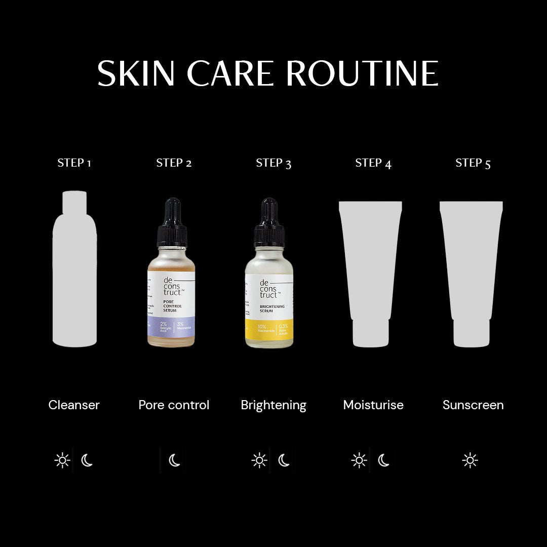 Oil Control Duo - Pore Control Serum + Brightening Serum - thedeconstruct