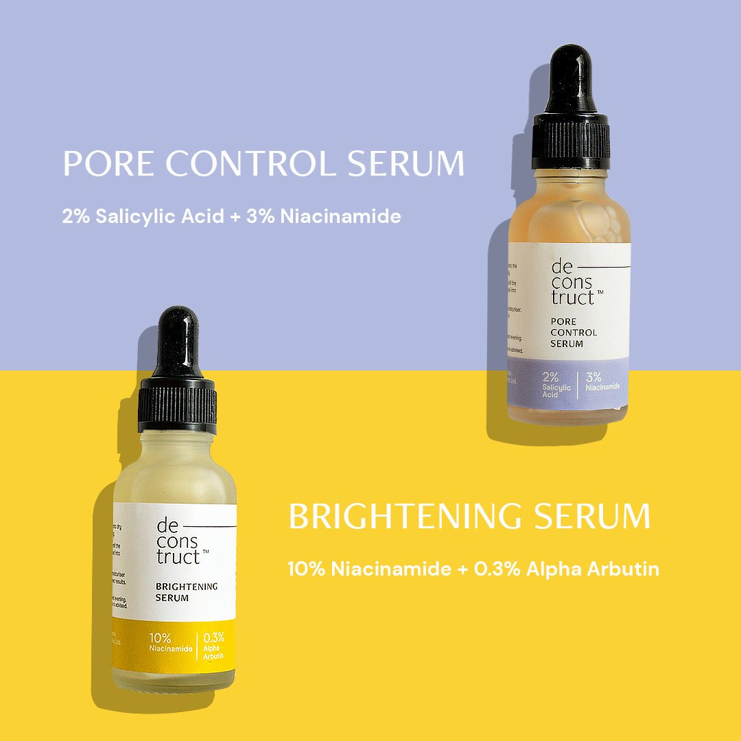 Oil Control Duo - Pore Control Serum + Brightening Serum - thedeconstruct