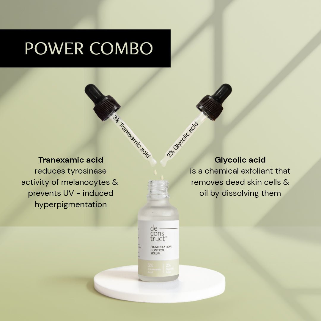 Pigmentation Control Serum - 3% Tranexamic acid + 2% Glycolic acid - thedeconstruct