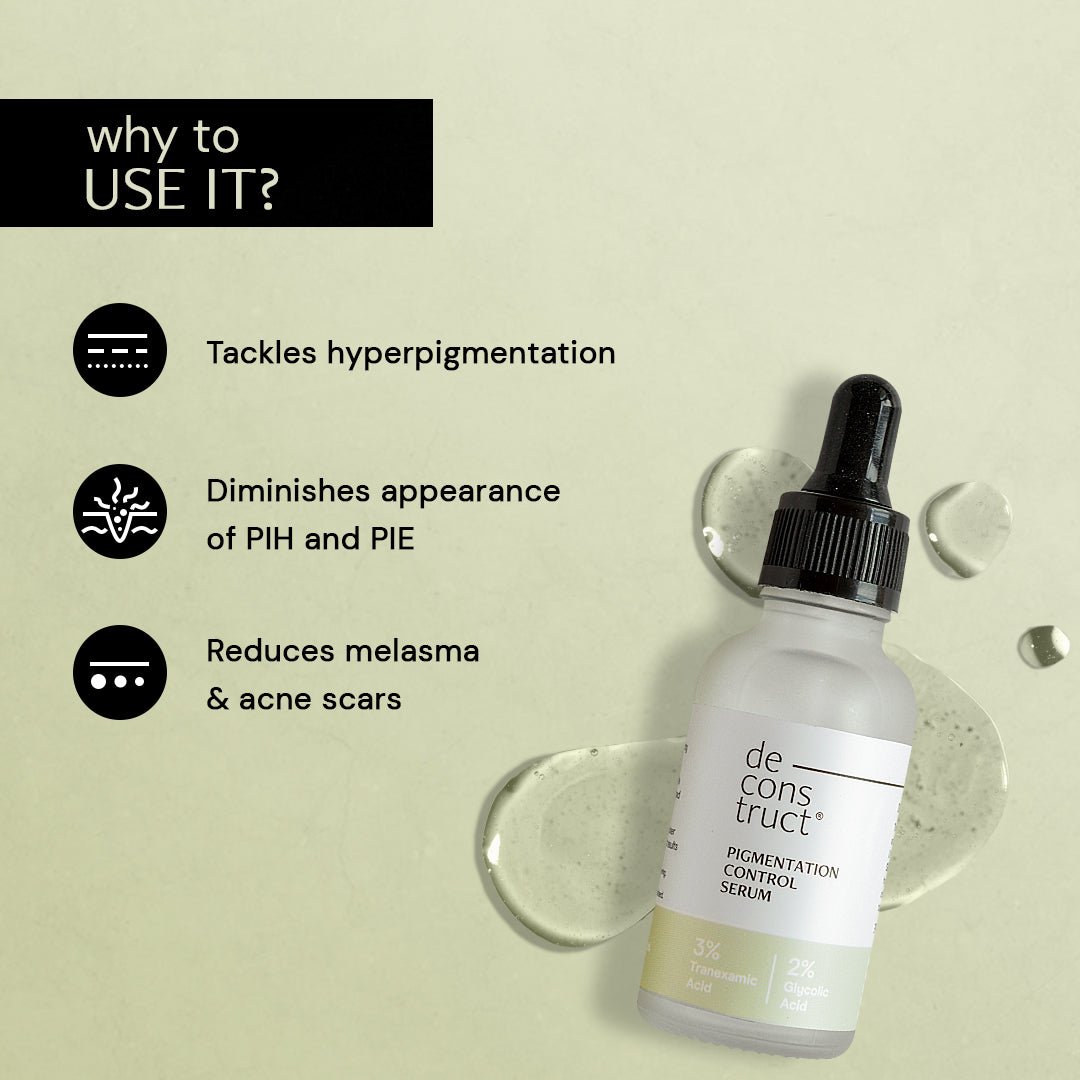 Pigmentation Control Serum - 3% Tranexamic acid + 2% Glycolic acid - thedeconstruct